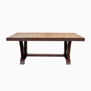 Art Deco Extendable Mahogany Dining Table-QYF-1811680