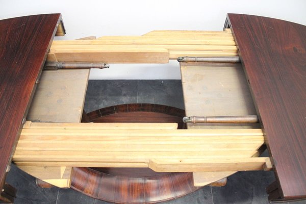 Art Deco Extendable Rosewood Dining Table, 1920s-IJR-769292