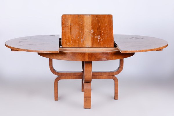 Art Deco Extendable Walnut Dining Table attributed to Halabala for Up Závody, Czech, 1920s-WHY-1732065