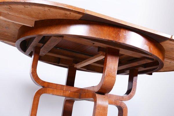 Art Deco Extendable Walnut Dining Table attributed to Halabala for Up Závody, Czech, 1920s-WHY-1732065