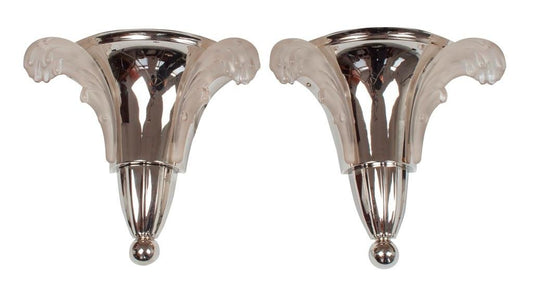 Art Deco Ezan Wall Lamps, Set of 2