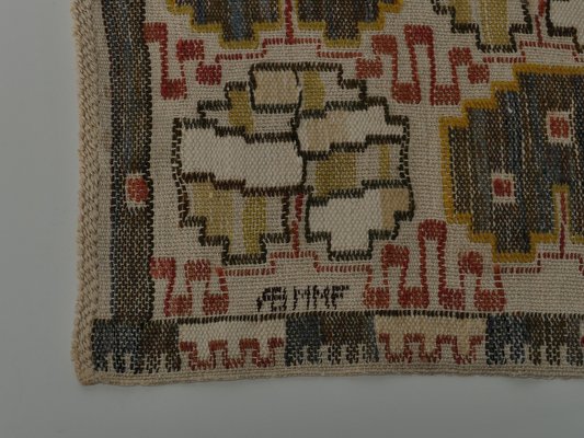 Art Deco Flatweave Grodblad Tapestry by Märta Måås-Fjetterström, Sweden, 1940s-RUK-1758064