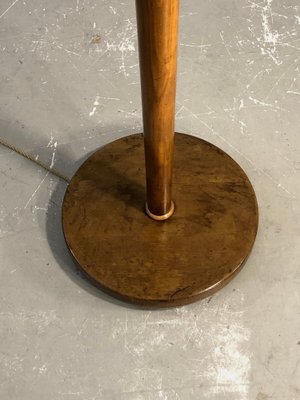 Art Deco Floor Lamp in Brown Wood, France, 1930s-NLF-1719341