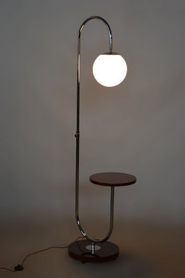 Art Deco Floor Lamp in Chrome attributed to Jindřich Halabala for Up Závody, Czechia, 1930s-WHY-1736126