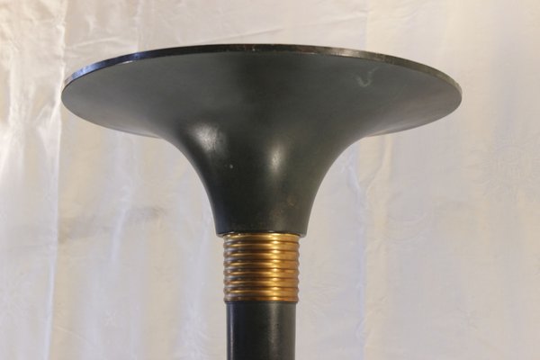 Art Deco Floor Lamp in Patinated Massive Brass, 1930s-WEQ-1138547