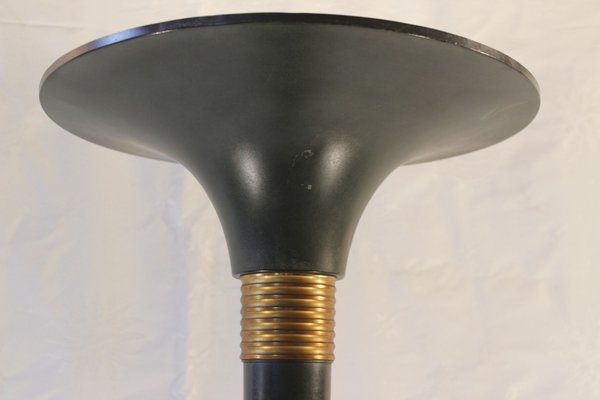 Art Deco Floor Lamp in Patinated Massive Brass, 1930s-WEQ-1138547