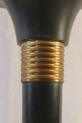 Art Deco Floor Lamp in Patinated Massive Brass, 1930s-WEQ-1138547