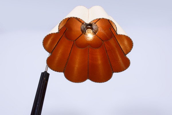 Art Deco Floor Lamp in Walnut and Oak attributed to Jindřich Halabala for Up Závody, Former Czechoslovakia, 1930s-WHY-1705980