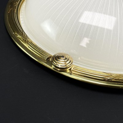 Art Deco Flush Mount attributed to Holophane, 1930s