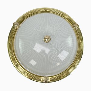 Art Deco Flush Mount attributed to Holophane, 1930s-JUZ-1769303