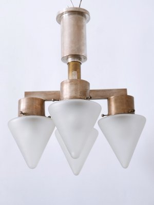 Art Deco Four-Flamed Ceiling Lamp, Germany, 1930s-WPT-1721549