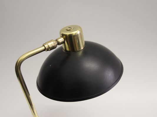 Art Deco French Black and Gold Desk Lamp, 1950s-SY-1100960