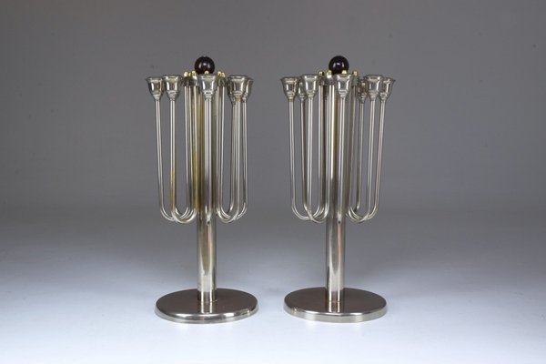 Art Deco French Candleholders, 1930s, Set of 2-GXL-554452