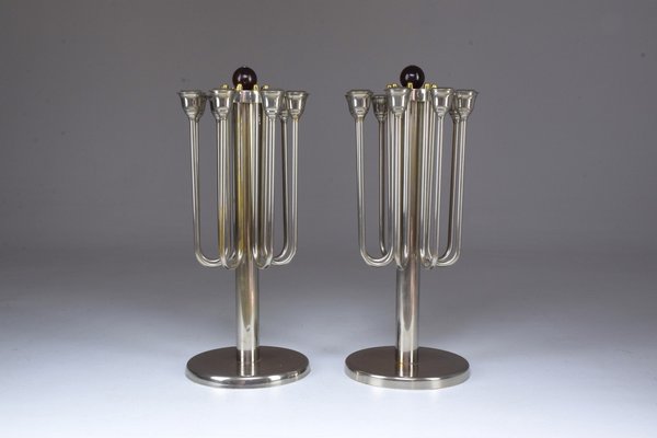 Art Deco French Candleholders, 1930s, Set of 2-GXL-554452