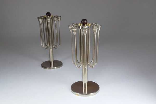 Art Deco French Candleholders, 1930s, Set of 2-GXL-554452