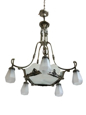 Art Deco French Ceiling Lamp, 1930s-CXC-674230