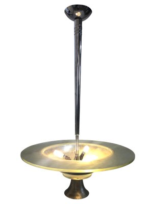 Art Deco French Ceiling Lamp, 1930s-CXC-674227