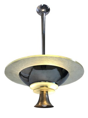 Art Deco French Ceiling Lamp, 1930s-CXC-674227