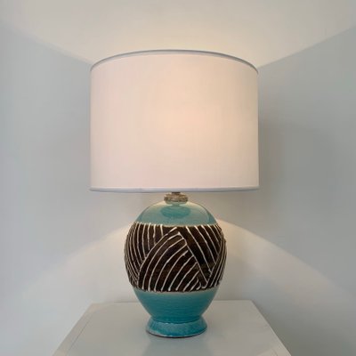 Art Deco French Ceramic Table Lamp, 1930-EW-2028288