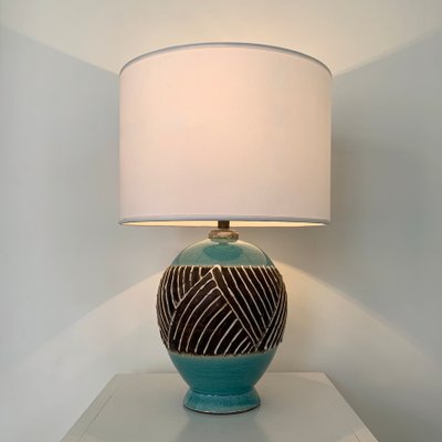 Art Deco French Ceramic Table Lamp, 1930-EW-2028288