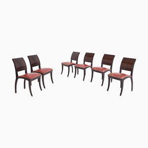 Art Deco French Chairs, Set of 6-RCE-1099924