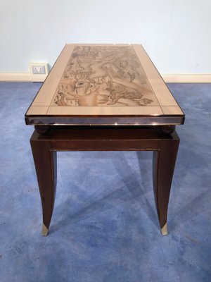 Art Deco French Coffee Table in the Style of Pascaud, 1940s-MTX-675635