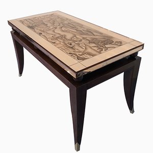 Art Deco French Coffee Table in the Style of Pascaud, 1940s-MTX-675635