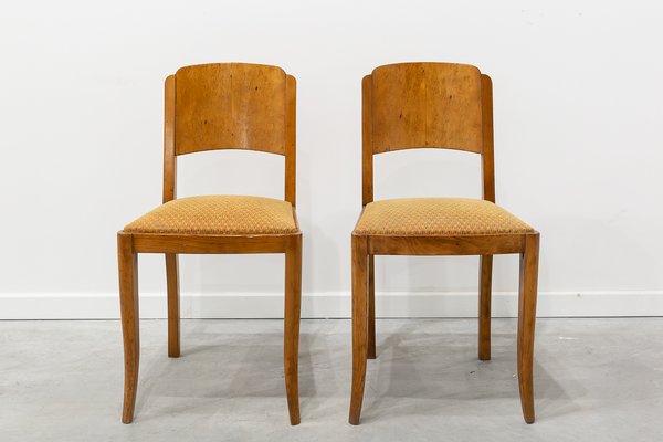 Art Deco French Dining Chairs, 1930s, Set of 4-UJE-663467