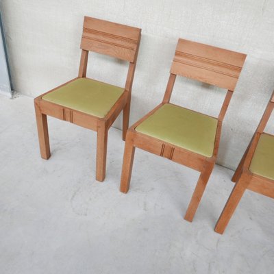 Art Deco French Dining Chairs by Charles Dudouyt, 1940s, Set of 6-JRP-1066894