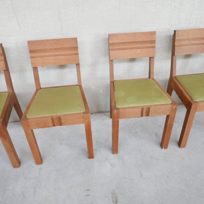 Art Deco French Dining Chairs by Charles Dudouyt, 1940s, Set of 6-JRP-1066894