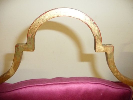 Art Deco French Gilded Bronze Boudoir Side Chairs, 1930s, Set of 2-XHV-857449