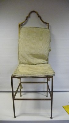 Art Deco French Gilded Bronze Boudoir Side Chairs, 1930s, Set of 2-XHV-857449