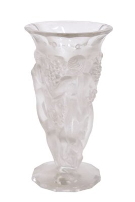 Art Deco French Glass Vase with Dancer Figures by Verlys, 1920s-CXC-1453779