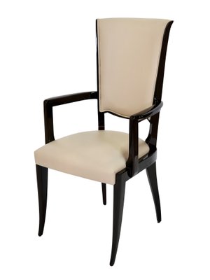 Art Déco French Hochlehner Chairs, 6 without, 2 with Armrests, 1930s, Set of 8-CXC-1229049