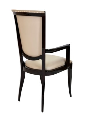 Art Déco French Hochlehner Chairs, 6 without, 2 with Armrests, 1930s, Set of 8-CXC-1229049