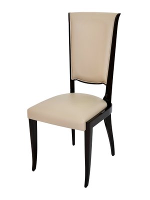 Art Déco French Hochlehner Chairs, 6 without, 2 with Armrests, 1930s, Set of 8-CXC-1229049