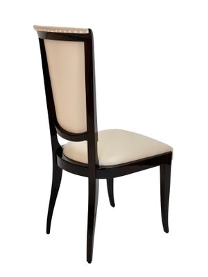 Art Déco French Hochlehner Chairs, 6 without, 2 with Armrests, 1930s, Set of 8-CXC-1229049