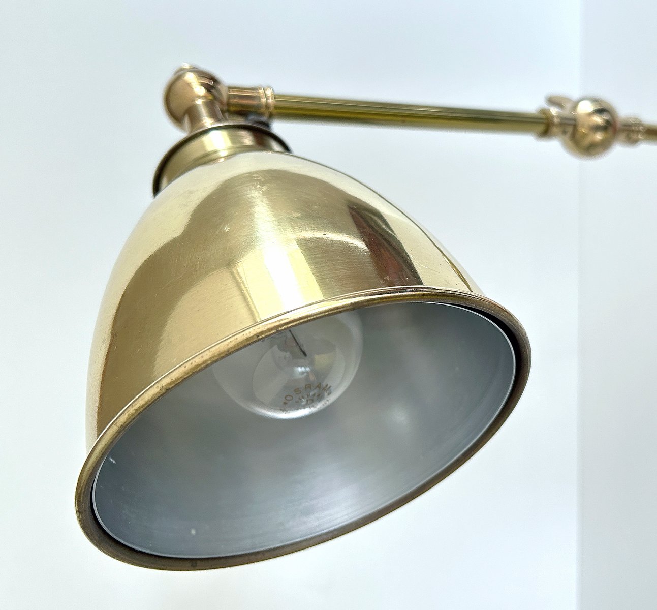 Art Deco French Industrial Wall Light, 1940s