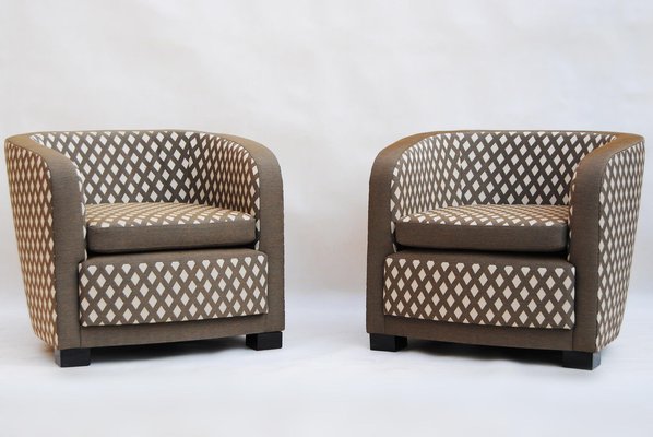 Art Deco French Lounge Chairs, 1930s, Set of 2-WHY-1231890