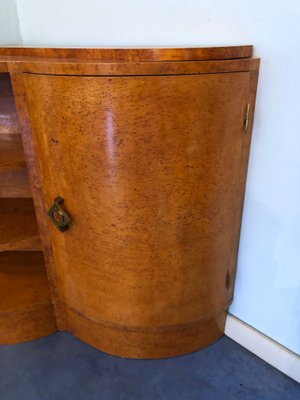 Art Deco French Maple Corner Cupboard, 1940s-MTX-731559