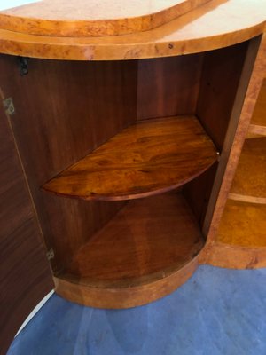 Art Deco French Maple Corner Cupboard, 1940s-MTX-731559