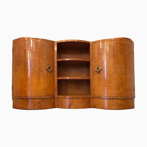 Art Deco French Maple Corner Cupboard, 1940s-MTX-731559