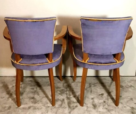 Art Deco French Model Bridge Chairs, 1930, Set of 2-QRS-1771791