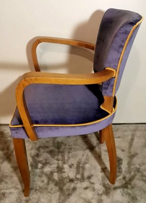 Art Deco French Model Bridge Chairs, 1930, Set of 2-QRS-1771791