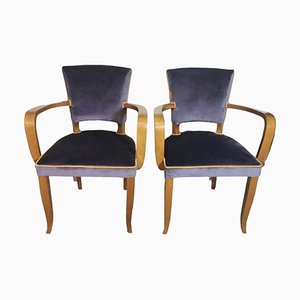 Art Deco French Model Bridge Chairs, 1930, Set of 2-QRS-1771791