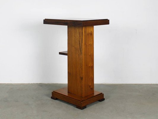 Art Deco French Oak Side Table, 1920s-ID-1115667