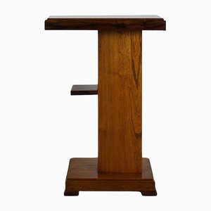 Art Deco French Oak Side Table, 1920s-ID-1115667