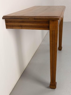 Art Deco French Oak Wall-Mounted Console, 1940s-RIU-1814883