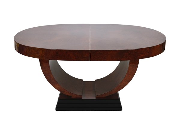 Art Déco French Oval Dining Table, 1930s-CXC-1229045