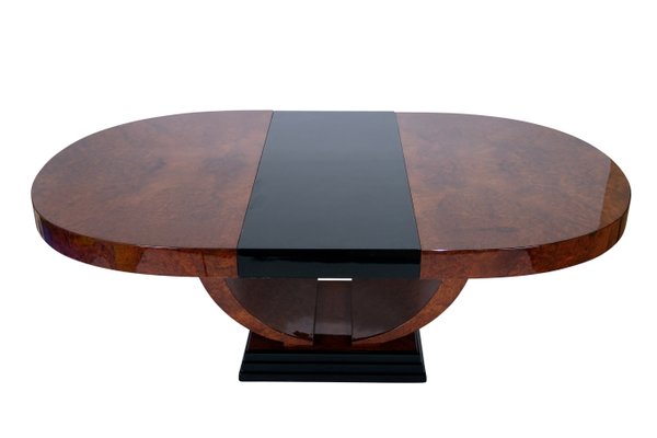 Art Déco French Oval Dining Table, 1930s-CXC-1229045